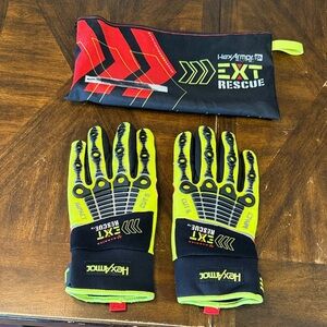 HexArmor EXT Rescue Impact Gloves in High-Vis Yellow size l large brand new